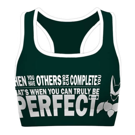 Videl Motivational Quote Dragon Ball Cool Awesome Sports Bra