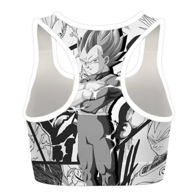 Vegeta Prince Of Saiyans Manga DBZ Cool Awesome Sports Bra