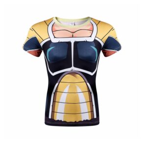 Elite Saiyan Warrior Nappa Battle Armor Cosplay 3D Compression T-shirt