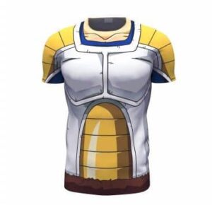 DBZ Vegeta Saiyan Armor Suit Battle Jacket 3D T-shirt