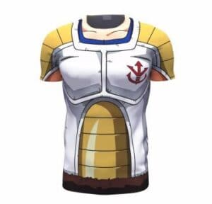 Royal Crest Kid Vegeta Saiyan Armor 3D Cosplay Fitness T-shirt