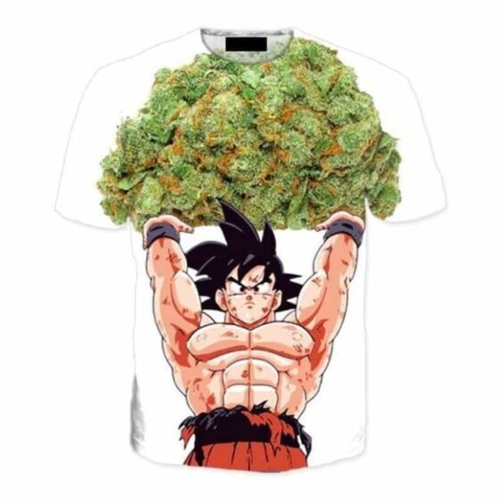 Dragon Ball Goku Ganja Weed Marijuana Spirit Bomb T-Shirt