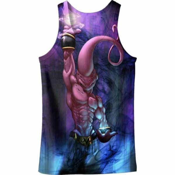 Kid Buu Spirit Ball Destruction Dark 3D Tank Top