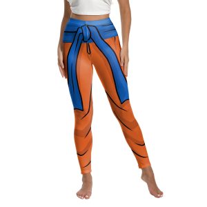 Dragon Ball Son Goku Orange Belt Fitness Gym Compression Leggings Pants