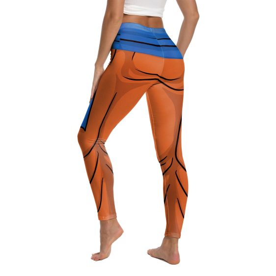 Dragon Ball Son Goku Orange Belt Fitness Gym Compression Leggings Pants - Image 2