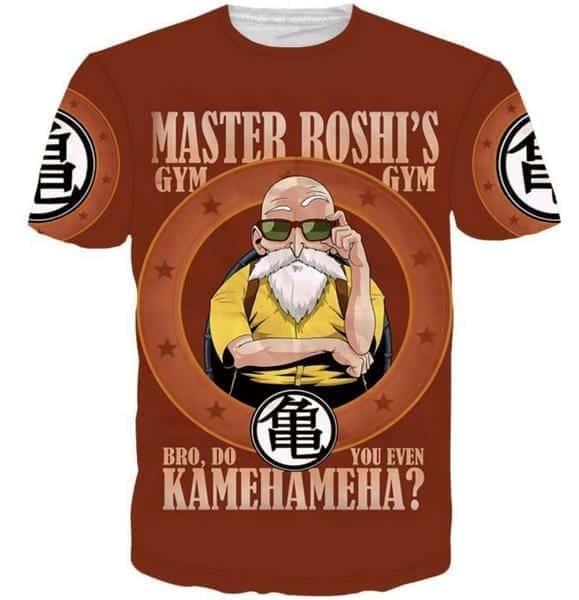 Master Roshi Gym Bro Do You Even Kamehameha Funny DBZ T-Shirt