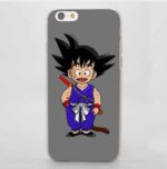 Dragon Ball Goku Kid Cute Anime Sketch Character Simple iPhone 4 5 6 7 8 Plus X Case