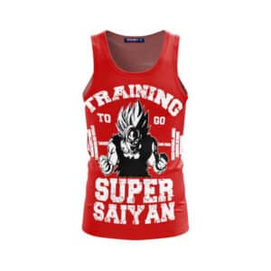 Dragon Ball Goku Super Saiyan Gym Training Motivation Tank Top