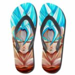 DBZ SSGSS Super Saiyan Blue Goku Sandals Beach Flip Flop Shoes