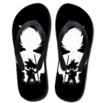 Goku Kid Shadow Sketch Cool Design Beach Sandals Flip Flops Shoes