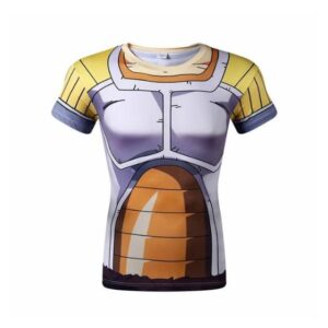 DBZ Vegeta Super Saiyan Armor Workout Fitness Compression T-shirt