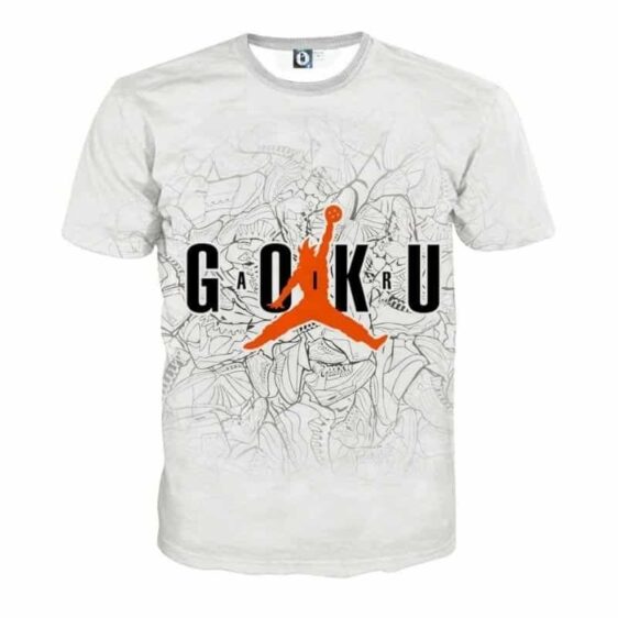 Dragon Ball Goku Jump Man Jordan Symbol Fashion T-shirt