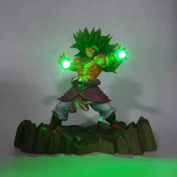 Dragon Ball Z Super Saiya Goku Vs Bardock Power Up Led Light Action Figure Toy 