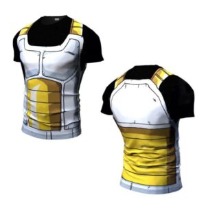 Dragon Ball Z Vegeta Cell Saga Battle Saiyan Armor Compression T-Shirt
