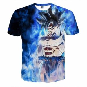 Dragon Ball Super Goku Ultra Instinct Blue Cool Casual T-Shirt