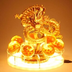 DBZ Golden Shenron 1-7 Stars Dragon Balls Set White DIY 3D Light Lamp