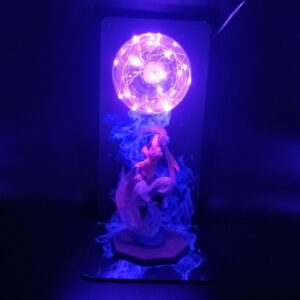 Evil Kid Buu Planet Burst Pink Flash Ball DIY 3D LED Light Lamp