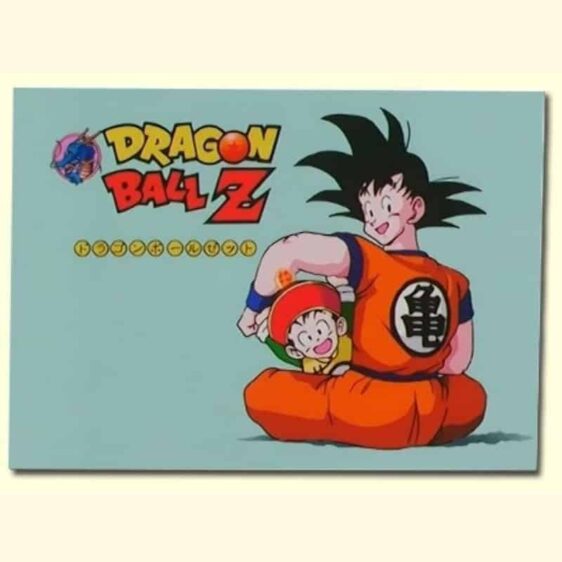 Dragon Ball Z Classic Son Goku And Kid Gohan Blue 1pc Canvas