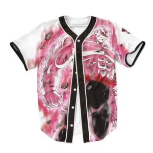 Dragon Ball Super Dope Jiren Full Power Pink Baseball Jersey