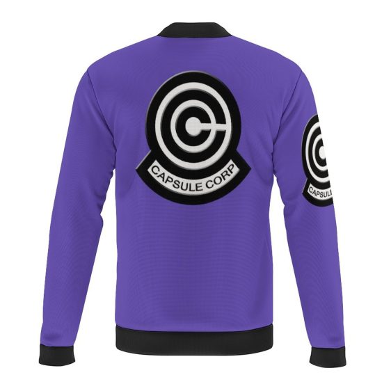 Dragon Ball Z Futuristic Capsule Inc Blue Varsity Jacket - Image 2