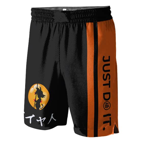 Kid Goku Power Pole Orange Four-Star Basketball Shorts