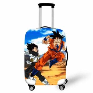 Intense Fighting Son Goku And Vegeta Suitcase Cover
