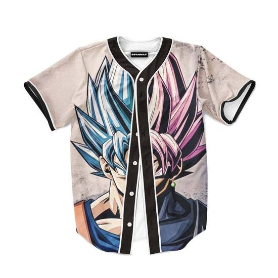 Goku SSGSS Black Rose Super Saiyan Dope Baseball Jersey