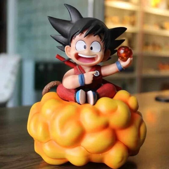 DBZ Happy Kid Goku Holding 1 Dragon Ball Action Figure