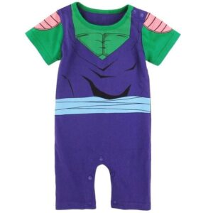 DBZ Piccolo's Body Suit Cosplay Short Sleeve Baby Jumpsuit