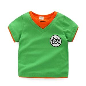 Dragon Ball Z Chiaotzu's Kanji Cosplay Green Kids T-Shirt