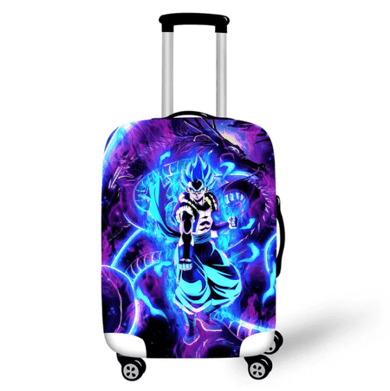 Gogeta & Shenron Bluish Purple Protective Luggage Cover