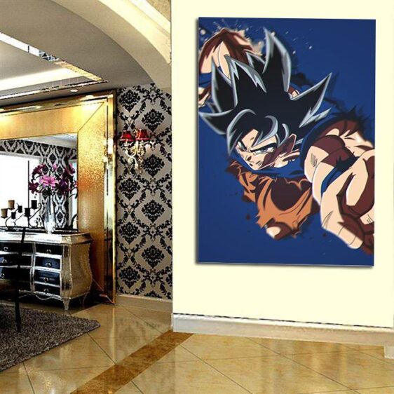 Goku Ultra Instinct Powerful Punch 1pc Wall Art Canvas Print