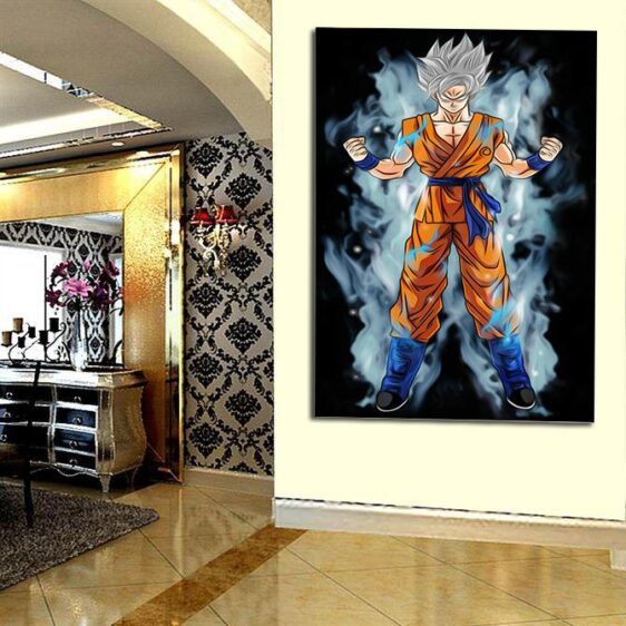 Goku White Super Saiyan God Iconic 1pc Wall Art Canvas Print