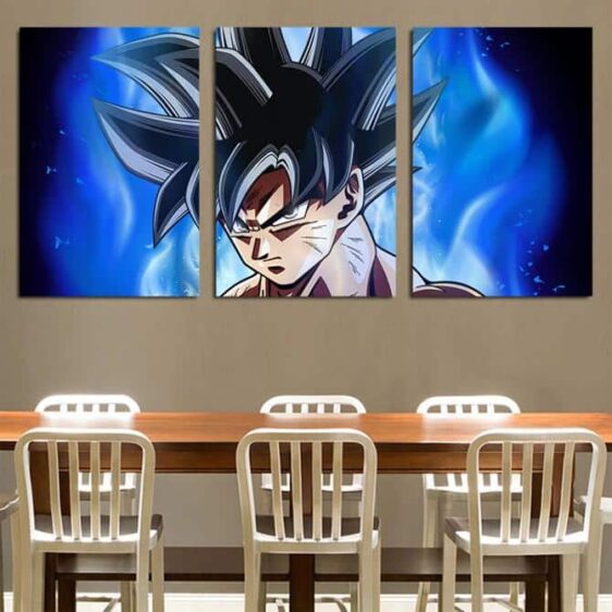 Goku Mastered Ultra Instinct HD 3pcs Wall Art Canvas Print
