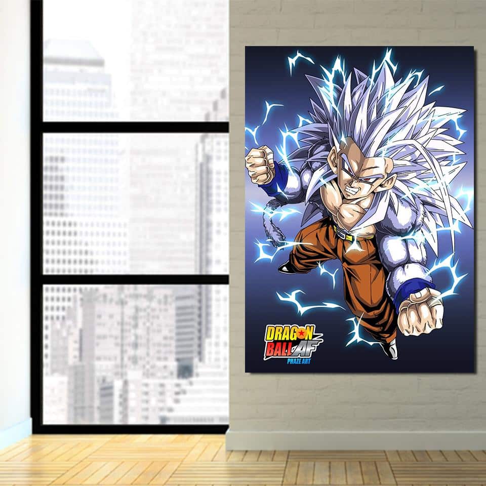Dragon Ball AF Son Goku SSJ5 Powerful 1Pc Canvas Print - Saiyan Stuff