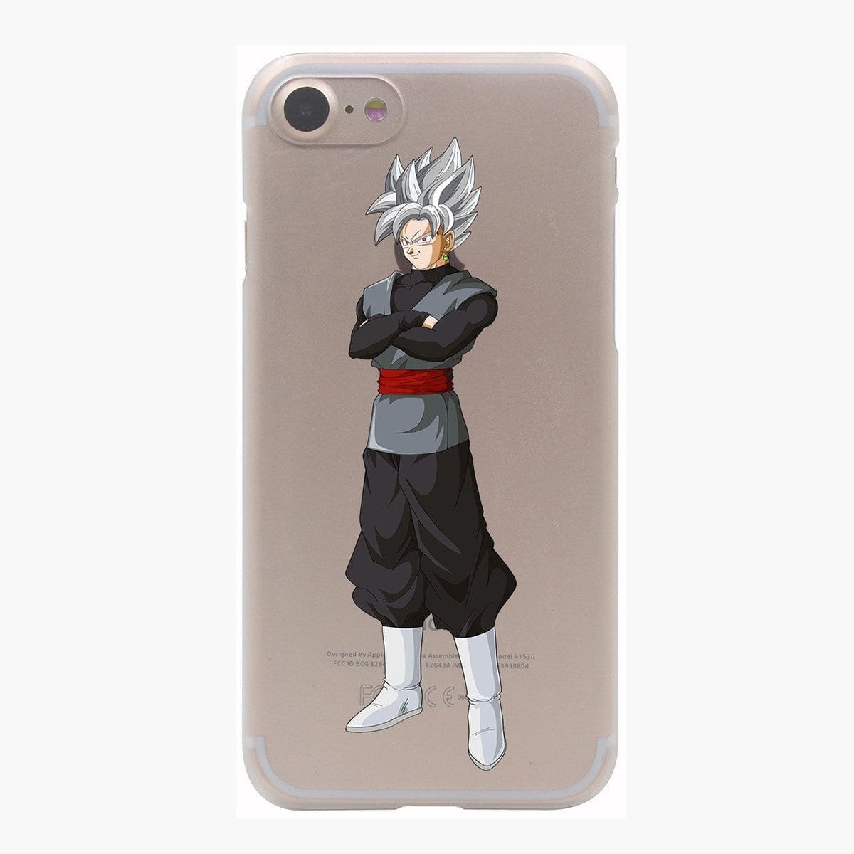 Dragon Ball Goku Black Zamasu SSJ1 Silver Hair PC iPhone 4 5 6 7 8 Plus X Case