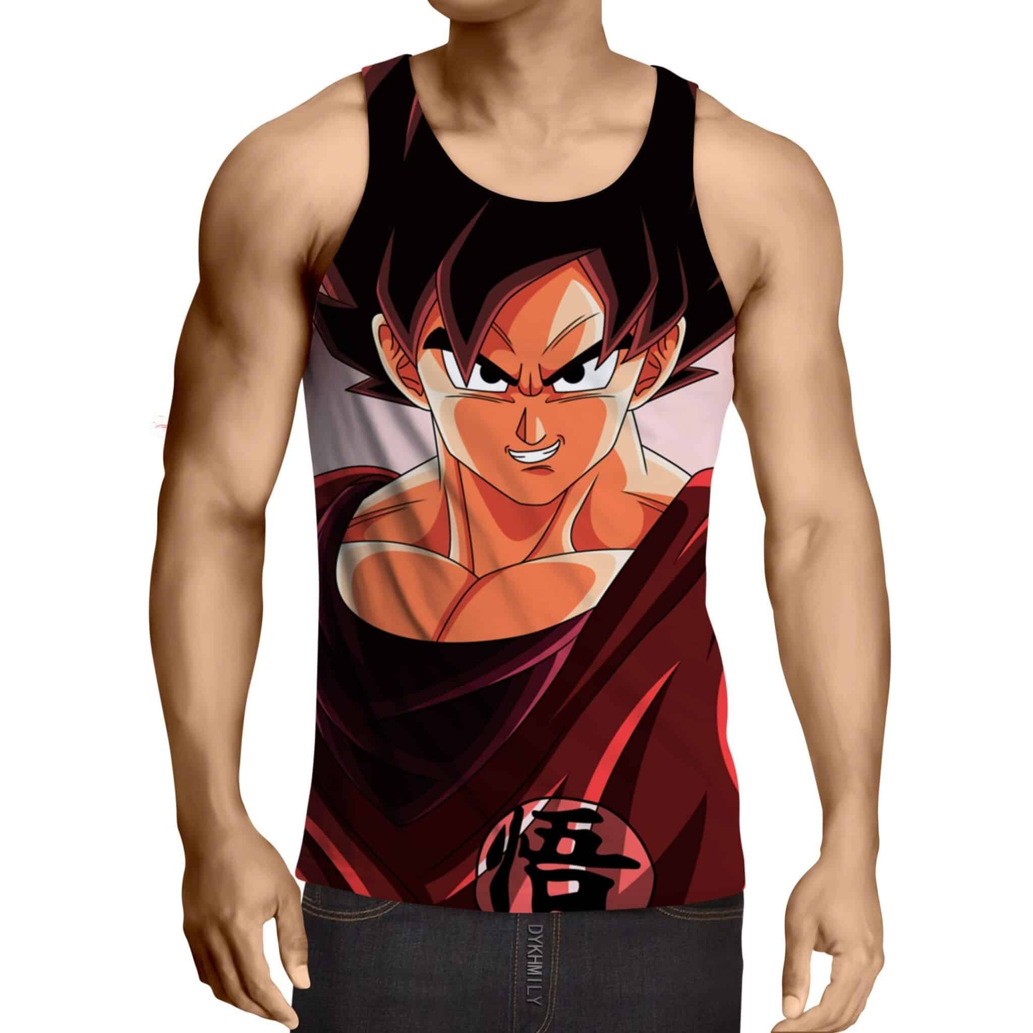 Dragon Ball Son Goku Portrait Japanese Anime Fan Art Tank Top
