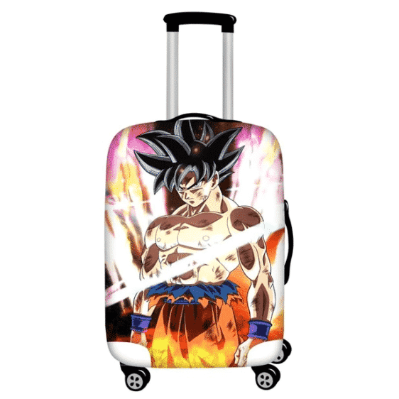 Ferocious Son Goku In An Explosion Suitcase Luggage Cover