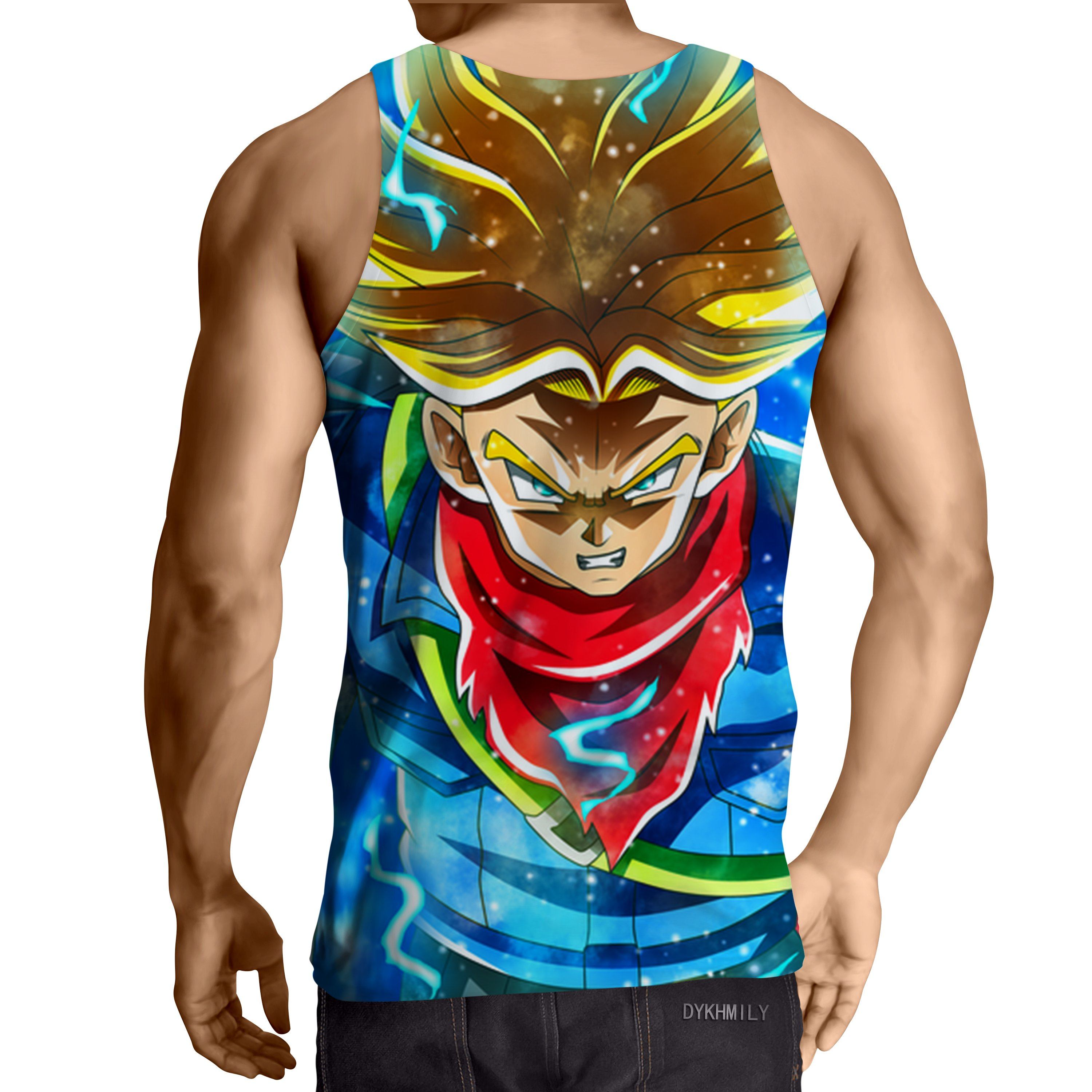 DBZ Rage Super Saiyan Trunks Portrait Unique Style Tank Top Saiyan Stuff
