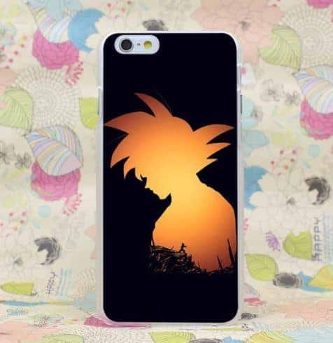 Dragon Ball Goku Saiyan Hero Training Simple Design iPhone 4 5 6 7 8 Plus X Case