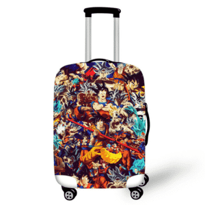 DBZ Goku's Fight & Saiyan Form Design Suitcase Cover