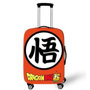 Dragon Ball Super Goku Kanji Orange Luggage Cover