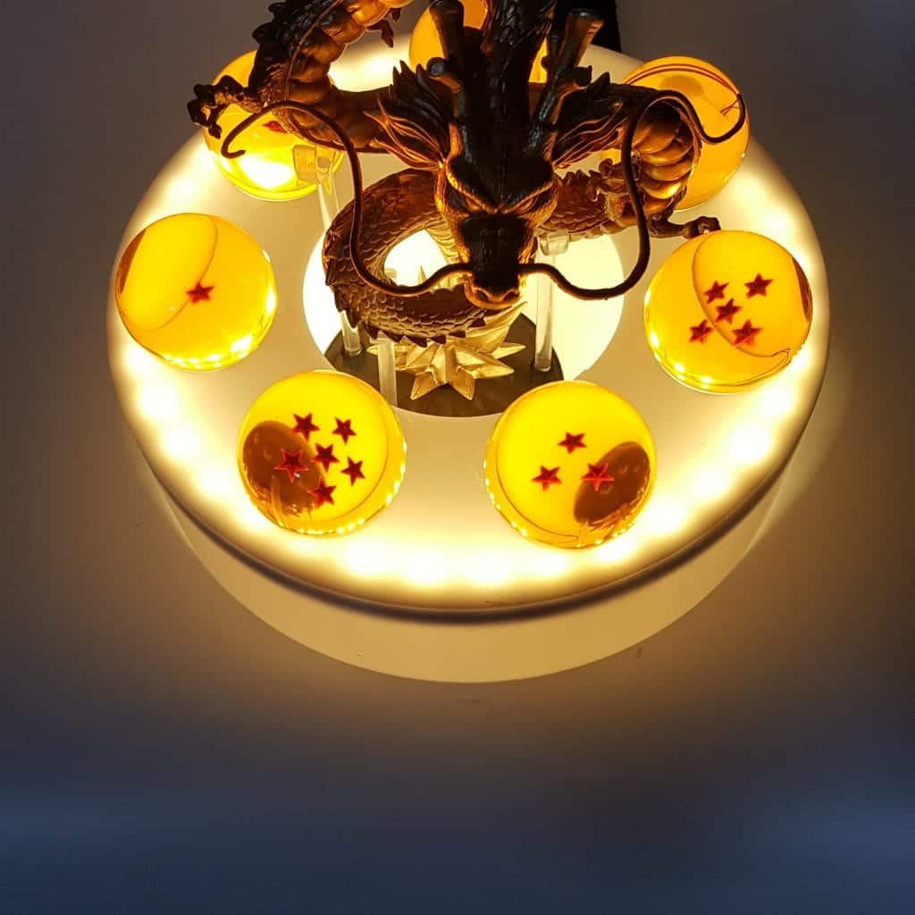 DBZ Golden Shenron 1-7 Stars Dragon Balls Set White DIY 3D Light Lamp - Saiyan Stuff