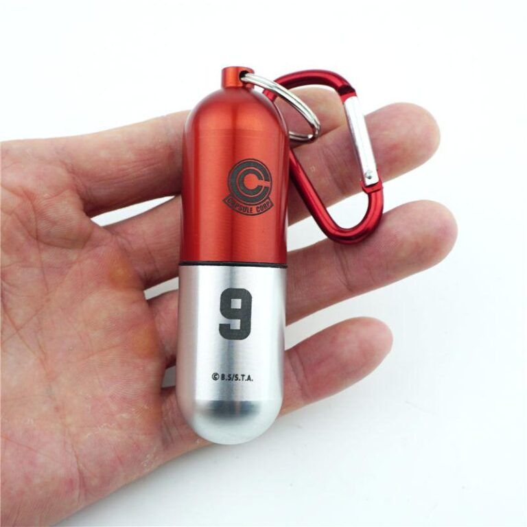 Capsule Corp. Medicine Pill Container Aluminum Case Keychain