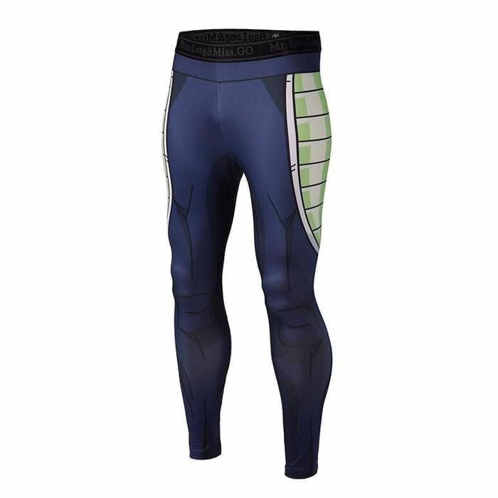 Bardock Armor Green Black Waist Fitness Gym Compression Leggings Pants