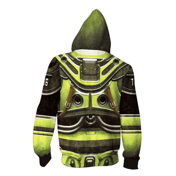 Dragon Ball Z Android 16 Armor Suit Cosplay Zip Up Hoodie - Image 2