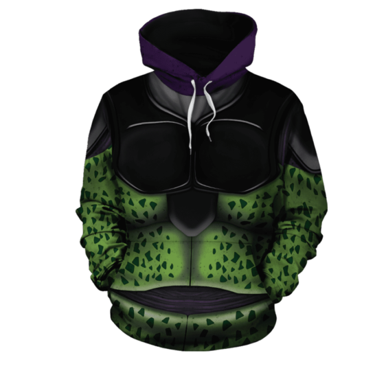 DBZ Classic Body Armor Suit Of Bio-Android Cell Hoodie