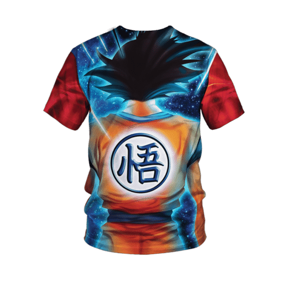 Dragon Ball Z Son Goku Super Saiyan Rose Blue Aura T-Shirt - Image 2