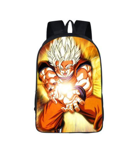 DBZ Goku Cast Kamehameha Power Blast School Backpack Bag