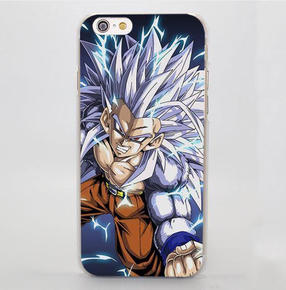 DBZ Goku SSJ5 Super Saiyan White Ape Mad iPhone 4 5 6 7 Plus Case